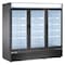 Maxx Cold Freezer 72 cu.ft., Triple Door, Commercial Merchandiser, Black/Glass MXM3-72FB - alternate 1